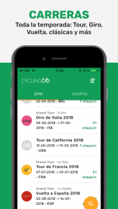 Cyclingoo en iOS